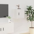 vidaXL Nástenné TV skrinky 2 ks biele 40x34,5x40 cm