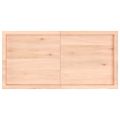 vidaXL Stolová doska 120x60x(2-4) cm neošetrený dubový masív