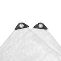 vidaXL Priehľadná plachta s okami 1x4 m PVC