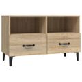 vidaXL TV skrinka dub sonoma 80x36x50 cm spracované drevo