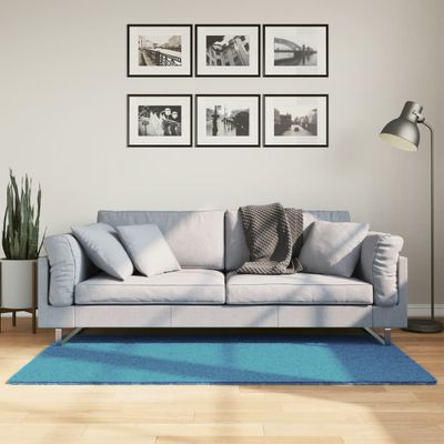vidaXL Koberec OVIEDO krátky vlas tyrkysový 80x150 cm