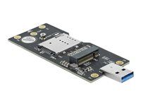 USB 3.0 konvertor Type-A samec na M.2 Key
