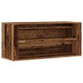 vidaXL Lavica na topánky staré drevo 100x35x45 cm kompozitné drevo