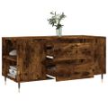 vidaXL Konferenčný stolík dymový dub 102x44,5x50 cm kompozitné drevo