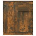 vidaXL Komoda dymový dub 60x30x70 cm spracované drevo