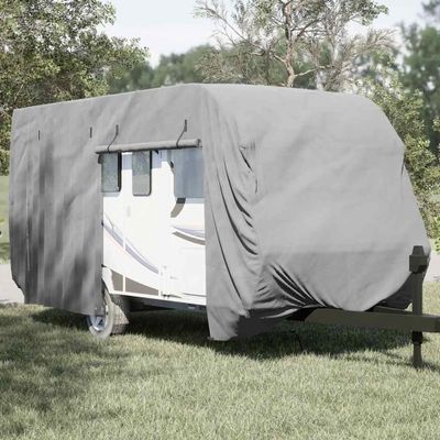 vidaXL Poťah na karavan sivý 550x250x220 cm netkaná textília