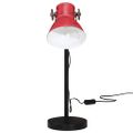 vidaXL Stolová lampa 25 W šmuhovaná červená 17x17x60 cm E27