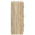 vidaXL Zásuvkový kabinet Dub sonoma 66 x 34,5 x 87 cm Kompozitné drevo