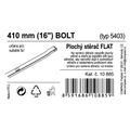 Stierač FLAT BULK (BOLT) 16"/410 mm