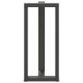 vidaXL Nohy barového stola v tvare T, 2 ks, antracitové, 40x35x(90-91) cm, oceľ