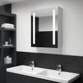 vidaXL LED kúpeľňová zrkadlová skrinka 50x13x70 cm