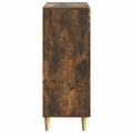 vidaXL Servírovacia skriňa so zásuvkou Dymový dub 66 x 34,5 x 90 cm