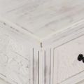 vidaXL Konferenčný stolík, biely 70x70x30 cm, mangový masív