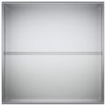 vidaXL Záhradný kvetináč Strieborná 80 x 80 x 40 cm Pozinkovaná oceľ