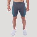 Bezšvové šortky OG1 Grey/Blue - GymBeam, veľkosť XXL