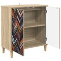 vidaXL Servírovacia skriňa OMMEN Sonoma 69 x 33 x 75 cm