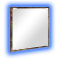 vidaXL Zrkadlo do kúpeľne s LED Dymová dub 40 x 37 x 8.5 cm
