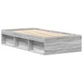 vidaXL Posteľný rám sivý sonoma 75x190 cm malé jednolôžko