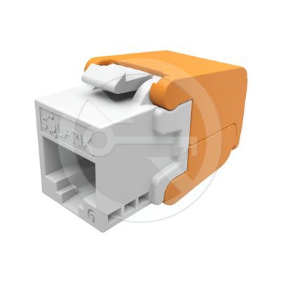 Samorezný keystone Solarix CAT6 UTP SXKJ-6-UTP-WH-SA Component Level a 4PPoE certifikácia