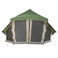 vidaXL Tipi stan so strechou Zelená 508 x 470 x 300 cm taft