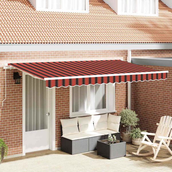 vidaXL Zatemniteľná markíza Oranžová 350 x 200 cm látka