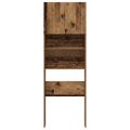 VidaXL Skrinka na práčku Old Wood 64x24x190 cm Engineered Wood
