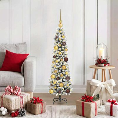 vidaXL Umelý vianočný stromček Biela 120 cm PVC, kov a plast