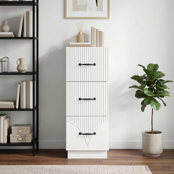 vidaXL Zásuvkový kabinet 33 x 34,5 x 87 cm Kompozitné drevo