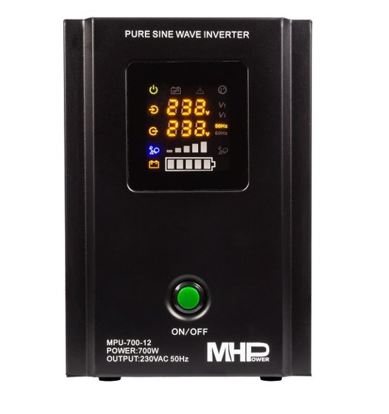 Záložný zdroj MHPower MPU-700-12, UPS, 700 W, čistý sinus, 12 V