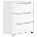 vidaXL Komoda „VISNES“ biela 60x40x73 cm, drevo