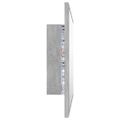 vidaXL Kúpeľňové zrkadlo s LED, betónovo sivé 60x8,5x37 cm akryl
