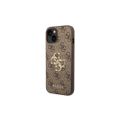 Puzdro Guess pre iPhone 14 6,1" GUHCP14S4GMGBR hnedé PU Koža 4G Big Metal Logo