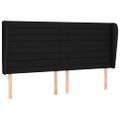vidaXL Posteľný rám boxspring s matracom čierny 180x200 cm látka