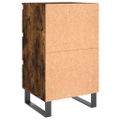 vidaXL Nočné stolíky 2 ks dymový dub 40x35x69 cm kompozitné drevo