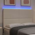 vidaXL LED hlavová doska Krémová 144 cm Kordúrová tkanina