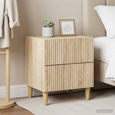 vidaXL Nočný stolík 2 ks Dub sonoma 43 x 34,5 x 48 cm Kompozitné drevo