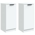 vidaXL Komody 2 ks biele 30x30x70 cm spracované drevo