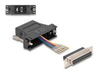 D-Sub 25 pin female to RJ12 female Assem