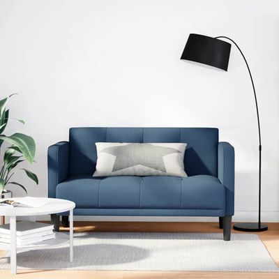 vidaXL Dvojpohovka modrá 111 cm látková