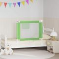 vidaXL Zábrana na detskú posteľ zelená 90x25 cm látka