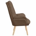 vidaXL kreslo Hnedá 69 x 74 x 93 cm Polyester a preglejka