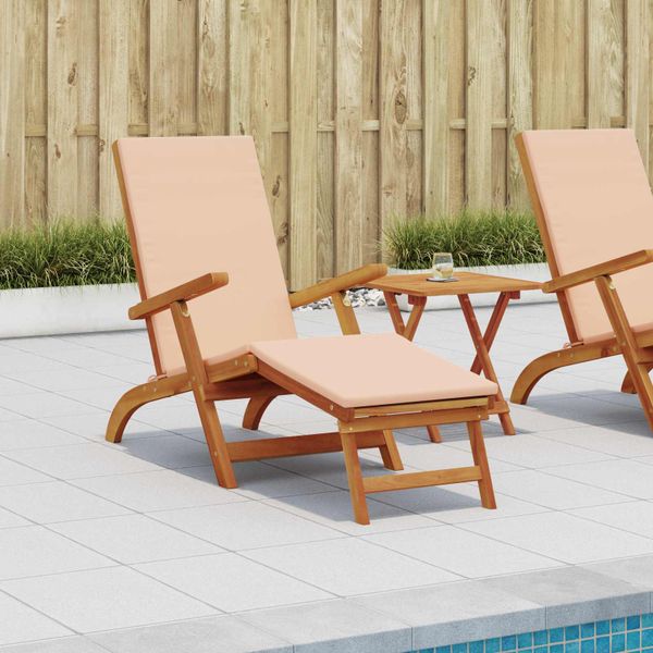 vidaXL Skladací a polohovateľný slnečník 2 pcs Béžová