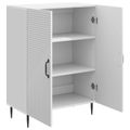 vidaXL Servírovacia skriňa Biela s vysokým leskom 66 x 34,5 x 89,5 cm