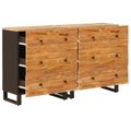 vidaXL Servírovacia skriňa 2 ks 60 x 33 x 75 cm Masívne mango drevo