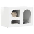 vidaXL TV skrinka ELST 60 x 35 x 40 cm Vysoký lesk bielej