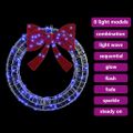 vidaXL Veniec 60 LED Modrá 76 x 76 x 8,5 cm Akryl