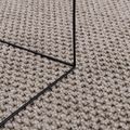 vidaXL Koberec do interiéru LUGO Krémová a taupe 120 x 170 cm