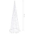 vidaXL Akrylový dekoratívny svetelný LED kužeľ, modrý 60 cm