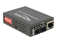 Konvertor médií s optickými vlákny - 1GbE - 10Base-T, 1000Base-LX, 100Base-TX, 1000Base-T - jednoduchý režim SC / RJ-45 - až 10 km - 1310 nm