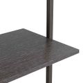 vidaXL Naklonený regál so 4 policami, čierny 64x35x152,5 cm